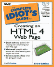 idiots guide to creatig an HTML 4 web page book image